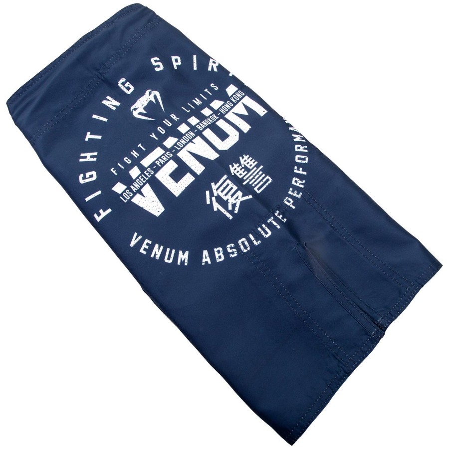 calção de luta infantil venum signature - azul marinho