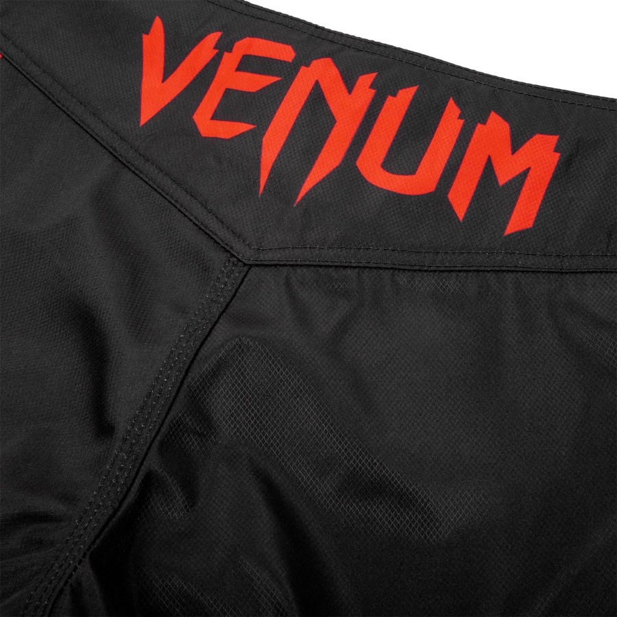 calção de luta infantil venum signature - pretovermelho
