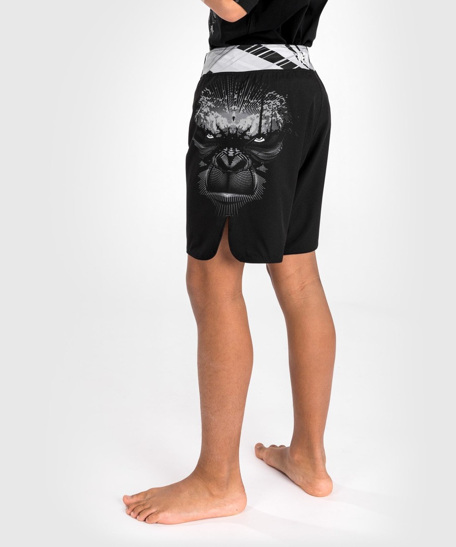 venum gorilla jungle kids fightshorts - pretobranco