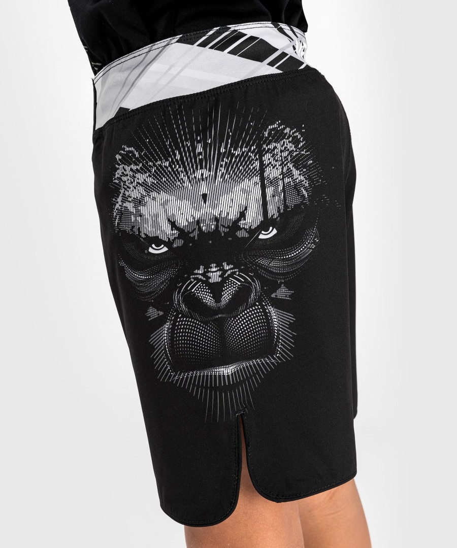 venum gorilla jungle kids fightshorts - pretobranco
