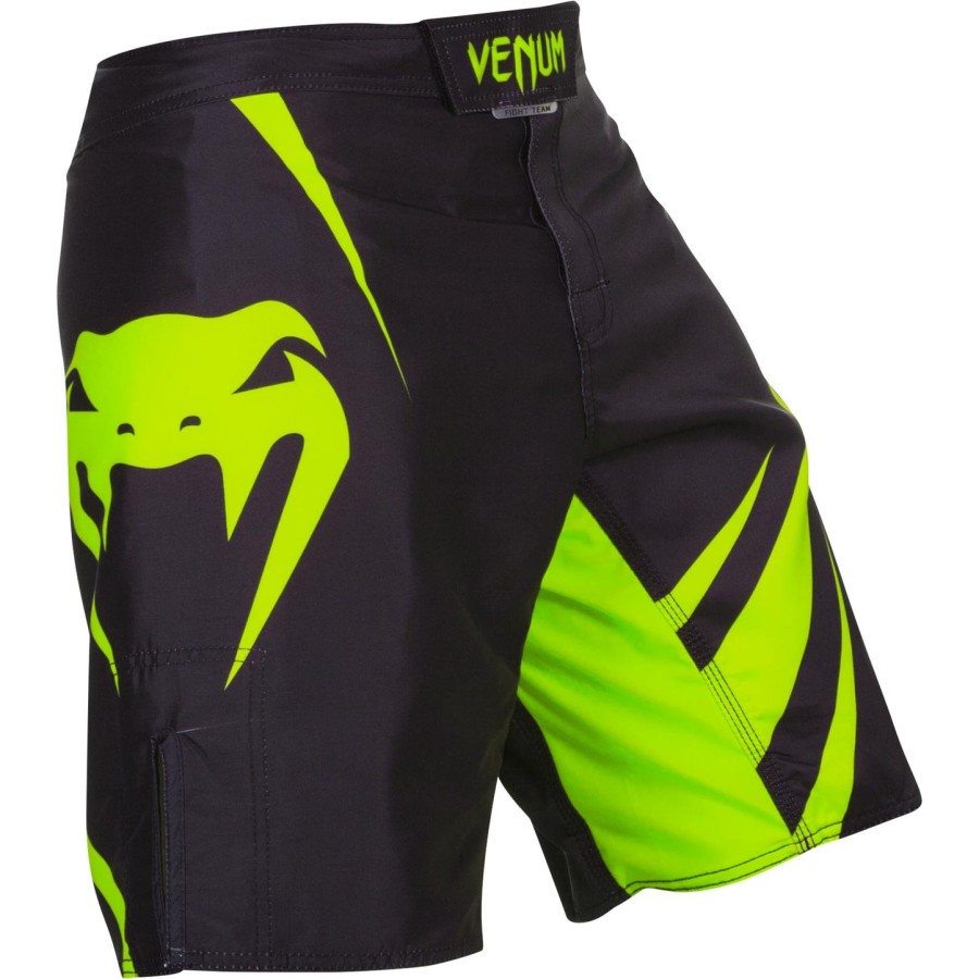 calção de luta venum challenger - pretoamarelo neo
