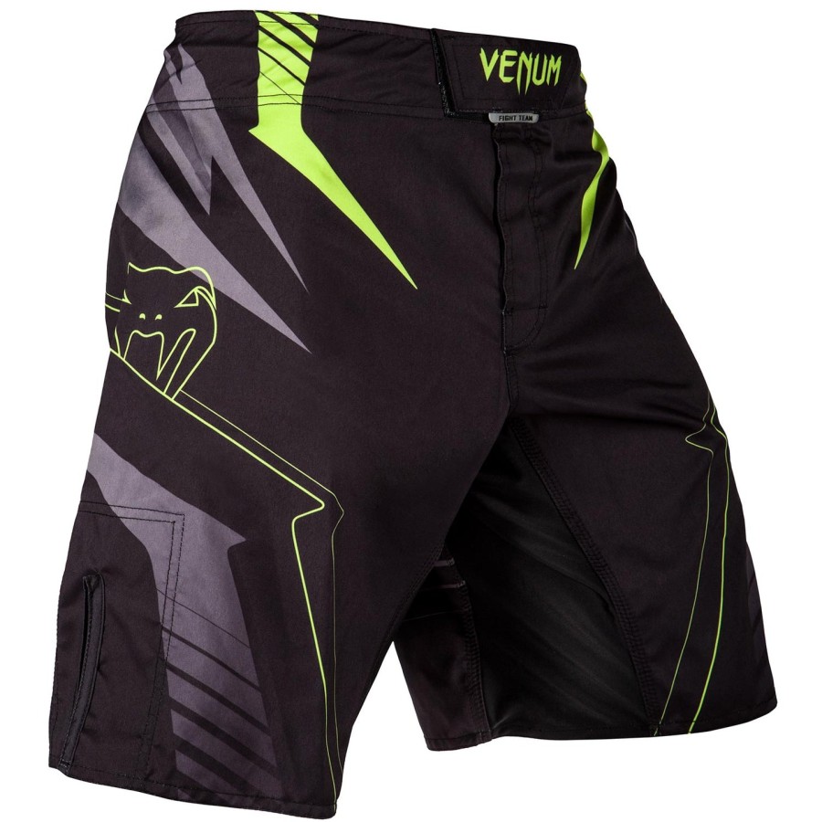 calção de luta venum sharp 3.0 - pretoamarelo neo
