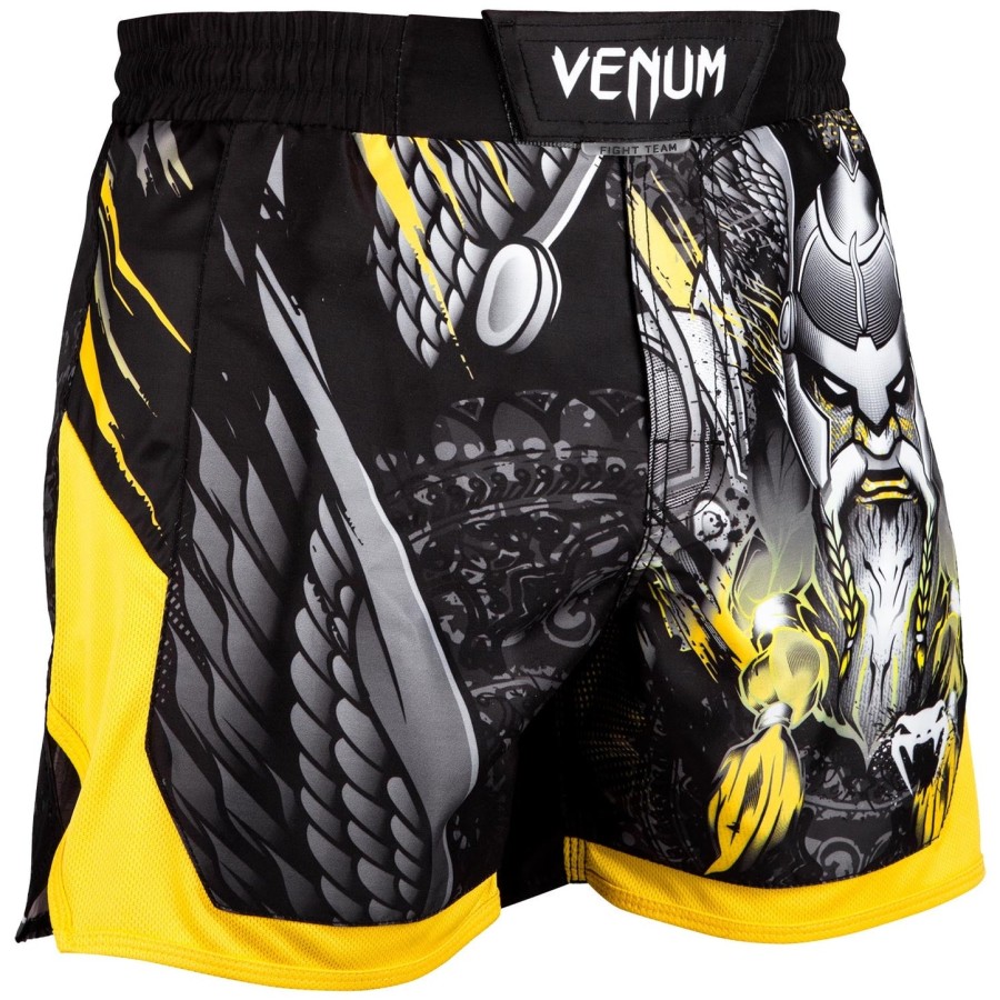 calção de luta venum viking 2.0 - pretoamarelo