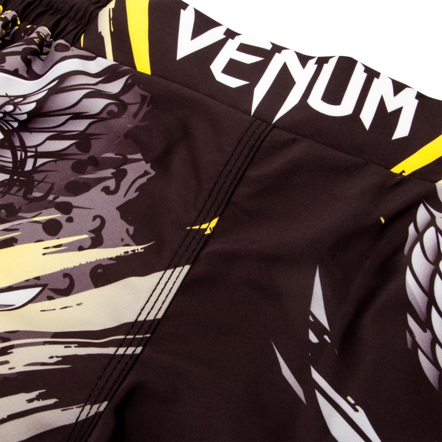calção de luta venum viking 2.0 - pretoamarelo