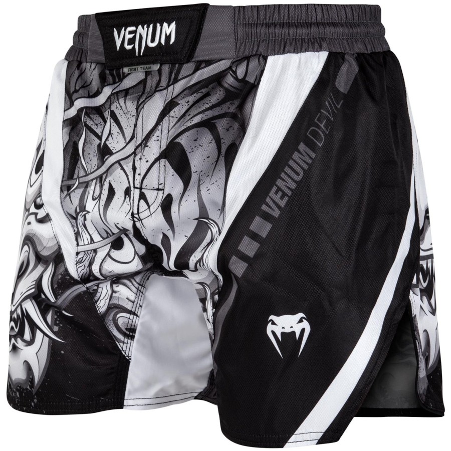 calção de luta venum devil - brancopreto