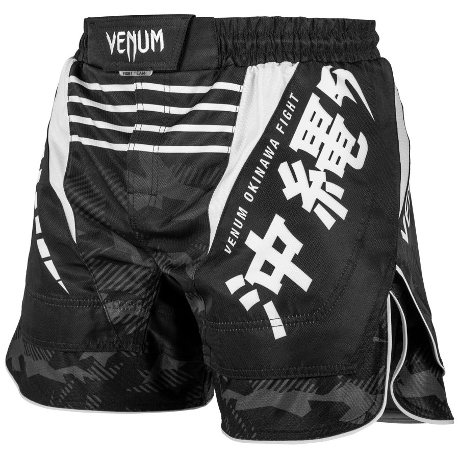 calção de luta venum okinawa 2.0 - pretobranco