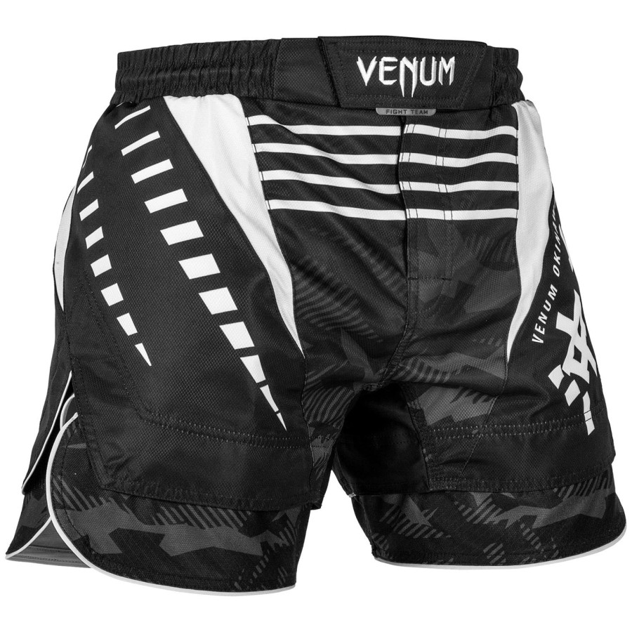calção de luta venum okinawa 2.0 - pretobranco