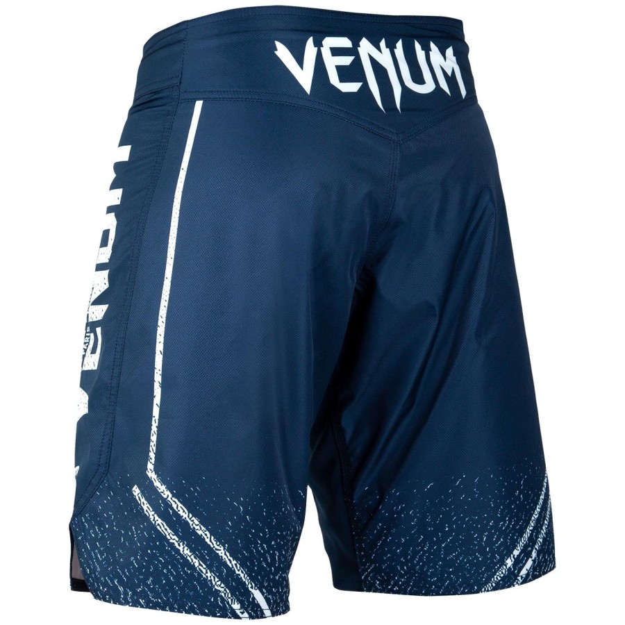 calção de luta venum signature - azul marinhobranco