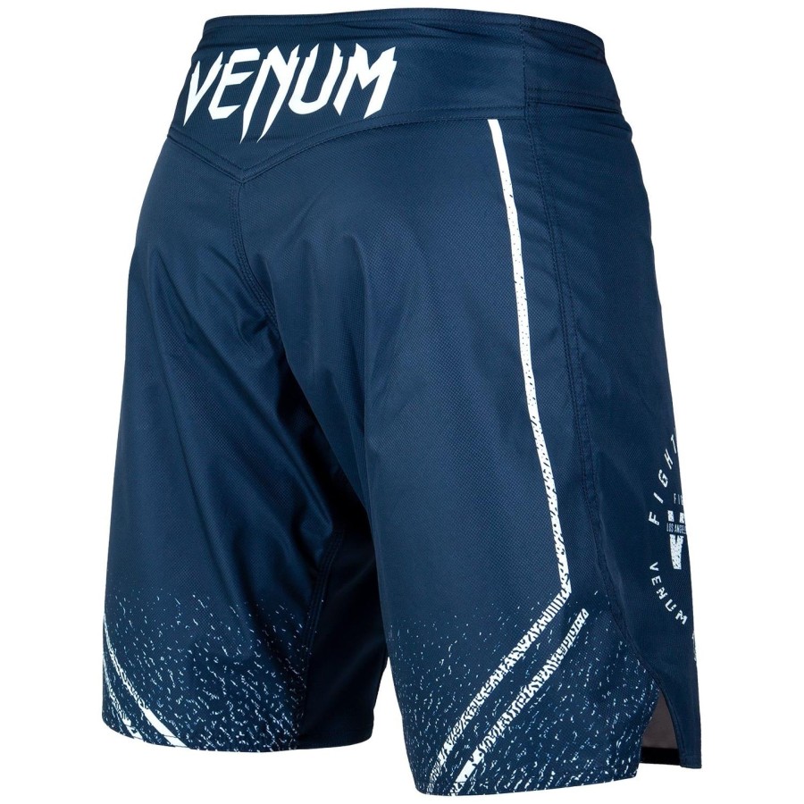 calção de luta venum signature - azul marinhobranco