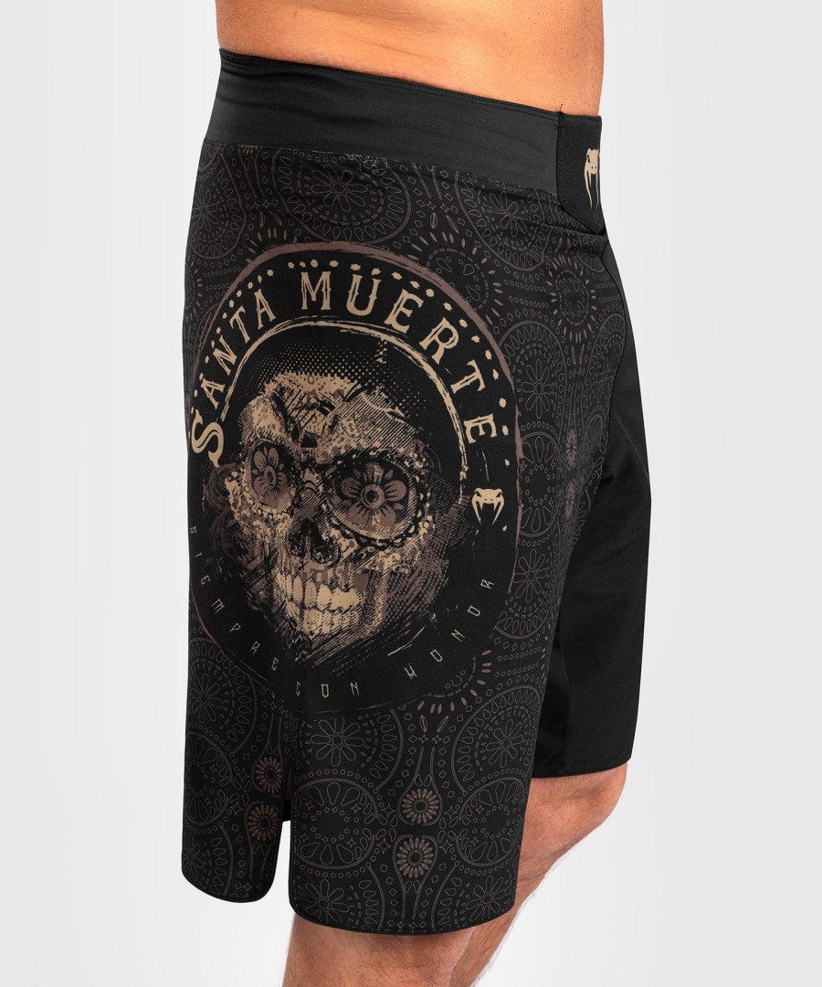 venum santa muerte dark side - calções de luta - pretomarrom