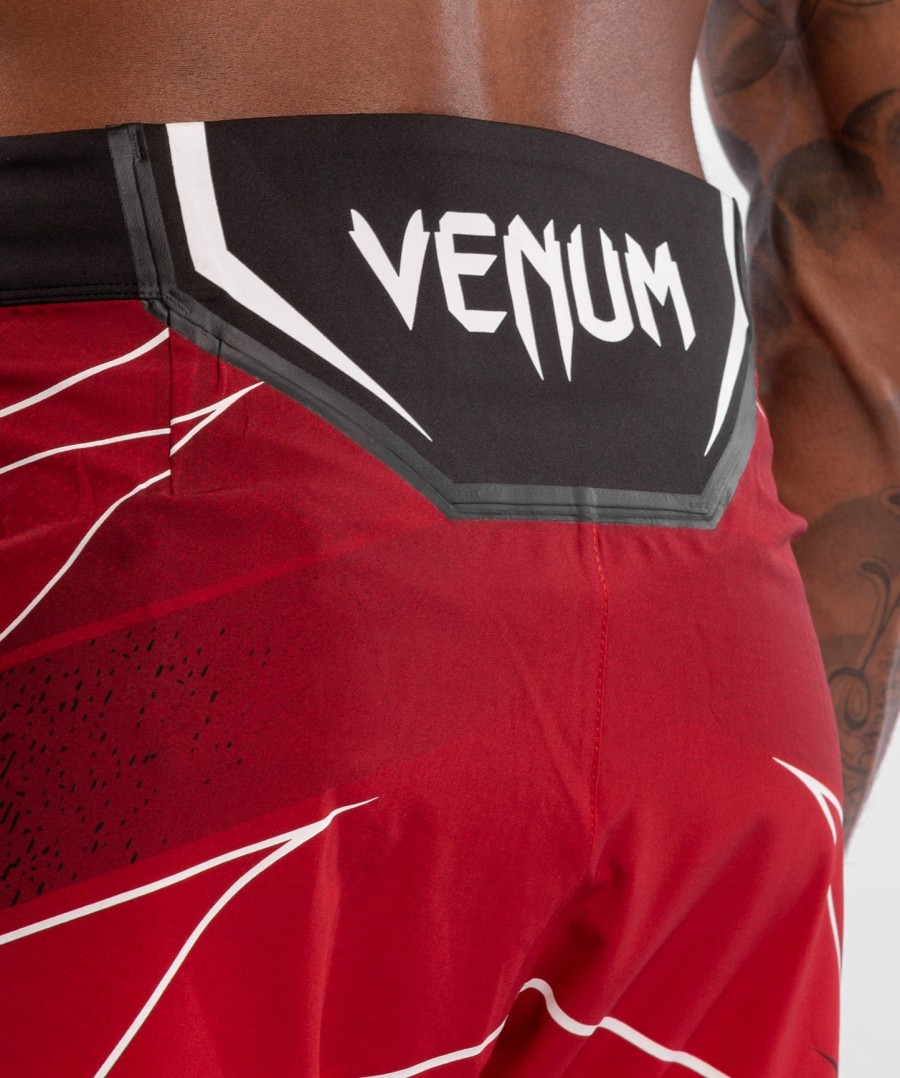 calção masculino ufc venum authentic fight night - corte curto - vermelho