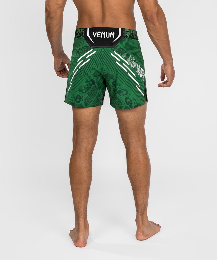 calção de luta masculino personalizado autêntico ufc adrenaline by venum - corte curto - verde