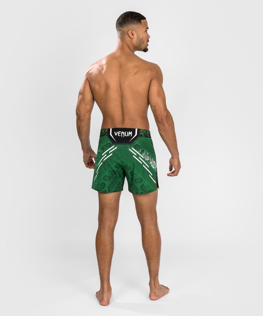 calção de luta masculino personalizado autêntico ufc adrenaline by venum - corte curto - verde