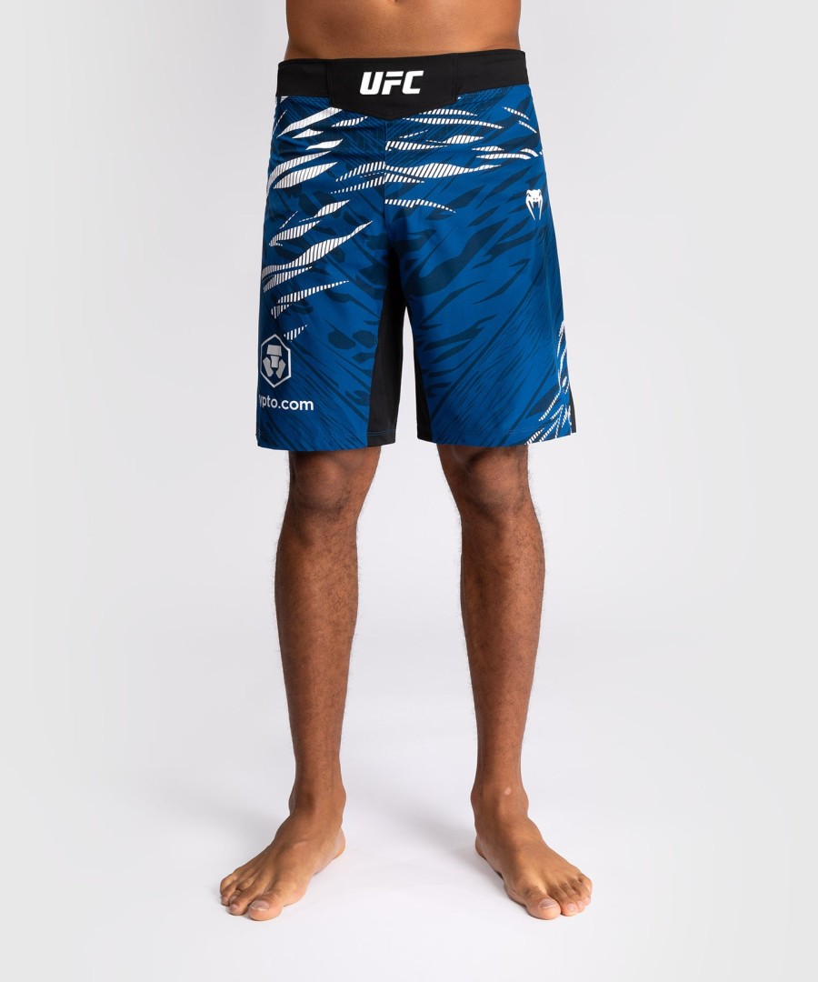 calção de luta masculino ufc fusion by venum authentic fight night - ajuste longo - azul