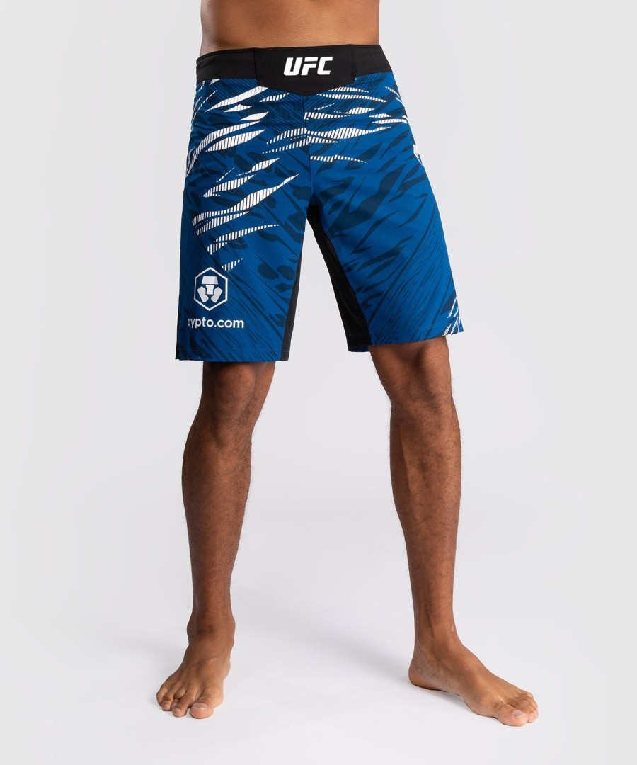 calção de luta masculino ufc fusion by venum authentic fight night - ajuste longo - azul
