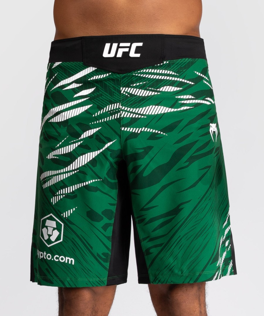 calção de luta masculino ufc fusion by venum authentic fight night modelo long fit verde.