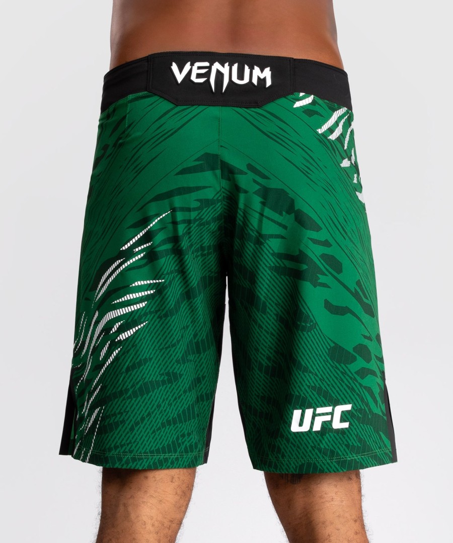 calção de luta masculino ufc fusion by venum authentic fight night modelo long fit verde.