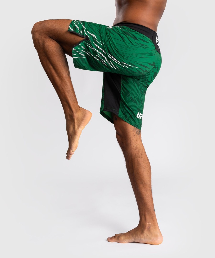 calção de luta masculino ufc fusion by venum authentic fight night modelo long fit verde.