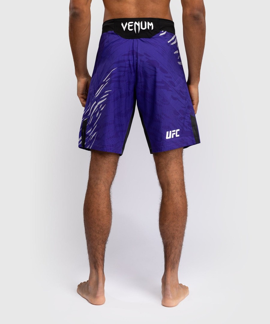 calção de luta masculino autêntico ufc fusion by venum fight night - ajuste longo - roxo