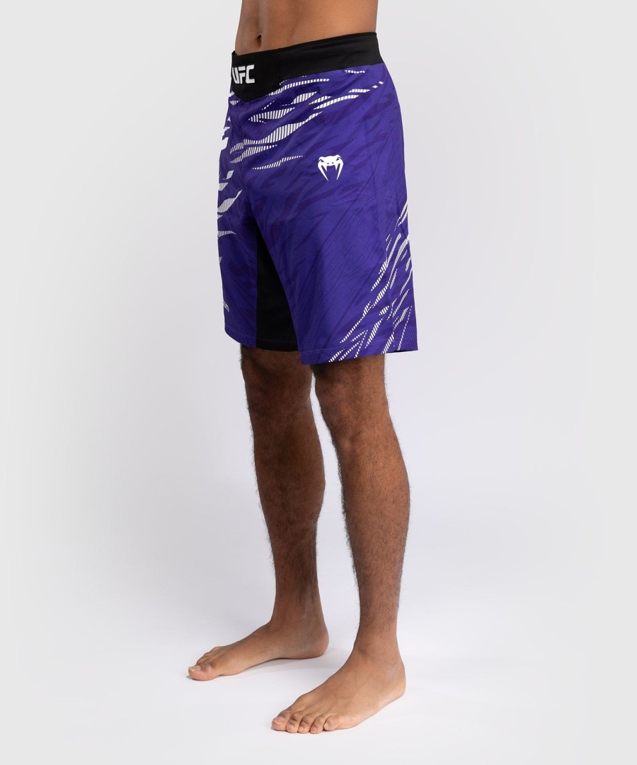 calção de luta masculino autêntico ufc fusion by venum fight night - ajuste longo - roxo