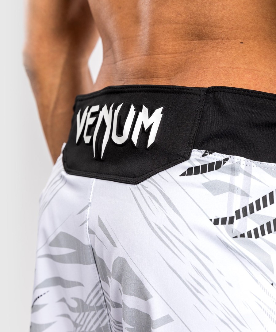 calção de luta masculino autêntico ufc fusion by venum fight night - corte curto - branco