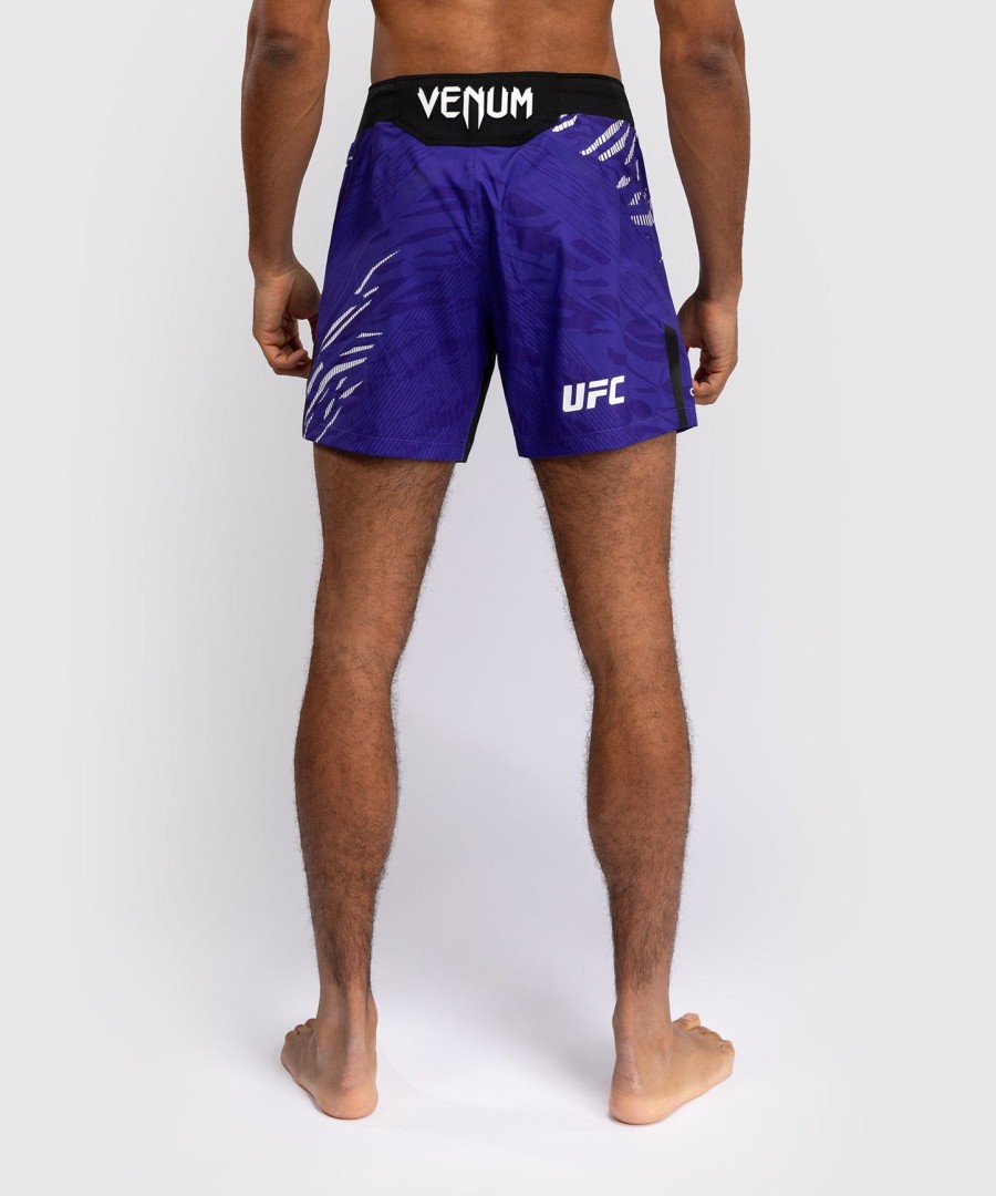calção de luta masculino autêntico ufc fusion by venum fight night - corte curto - roxo