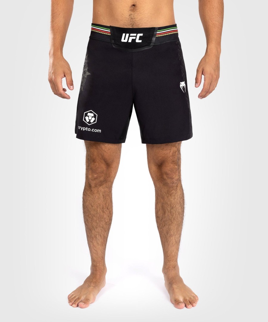 short de luta masculino noche ufc by venum authentic fight night - corte curto - preto