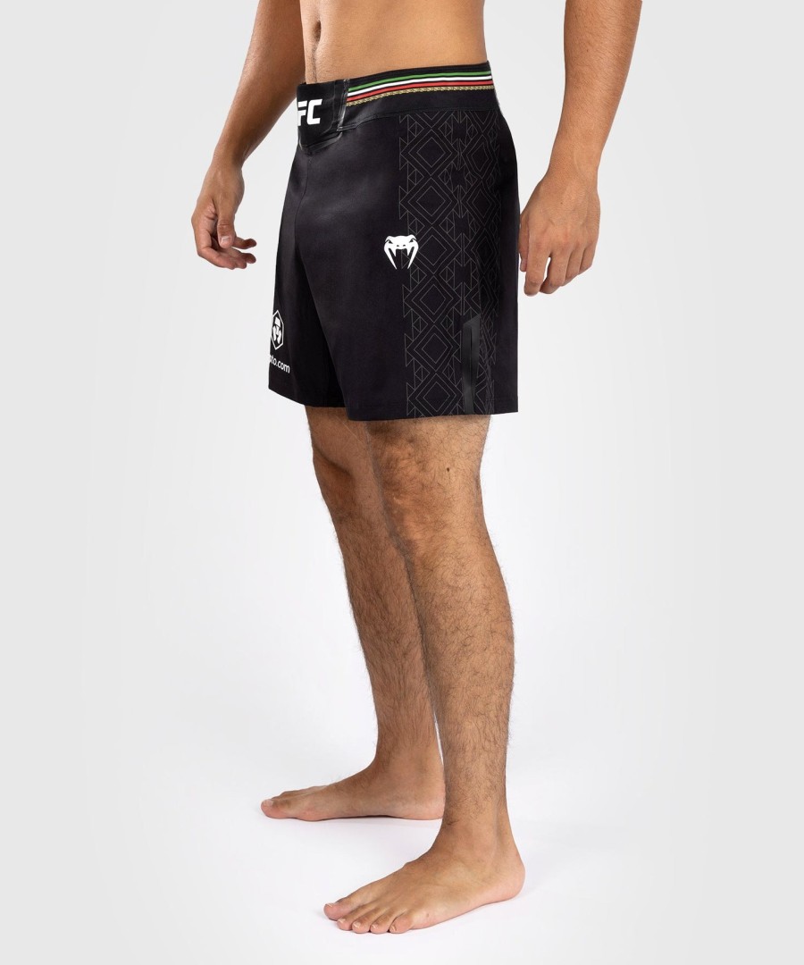 short de luta masculino noche ufc by venum authentic fight night - corte curto - preto