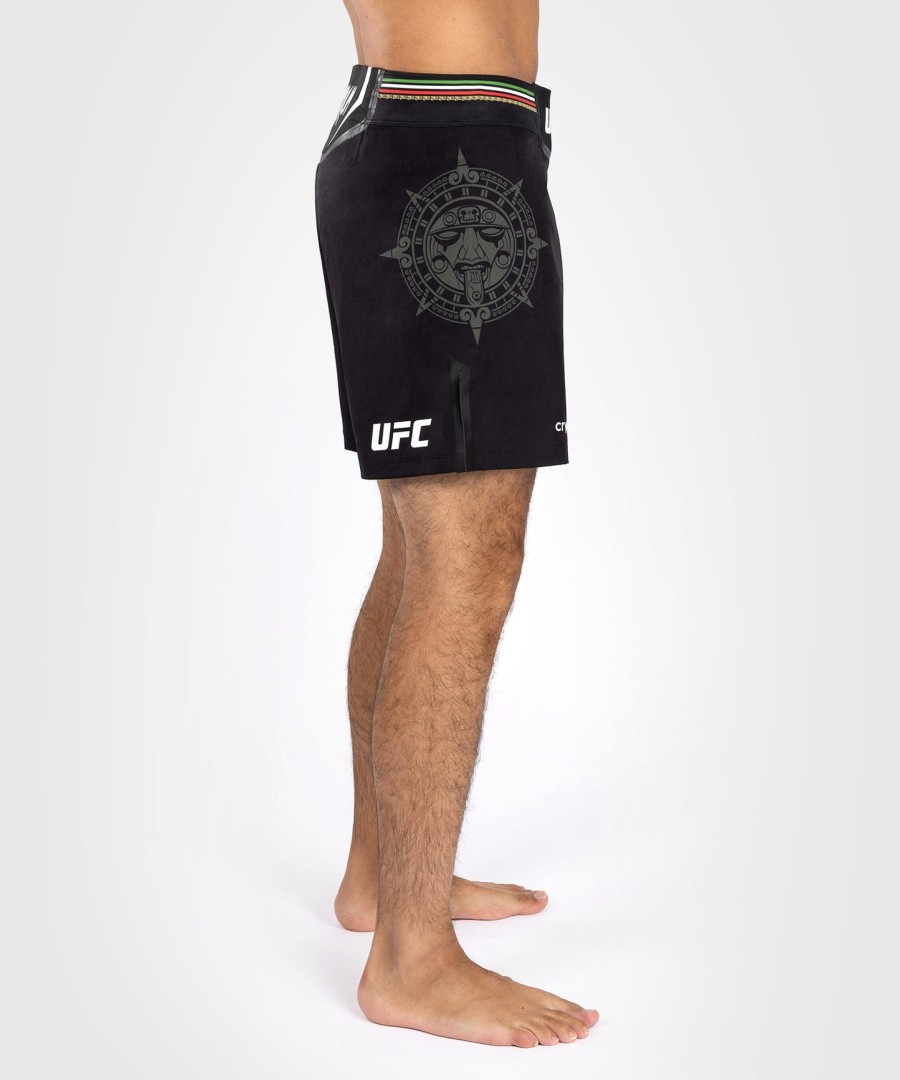 short de luta masculino noche ufc by venum authentic fight night - corte curto - preto