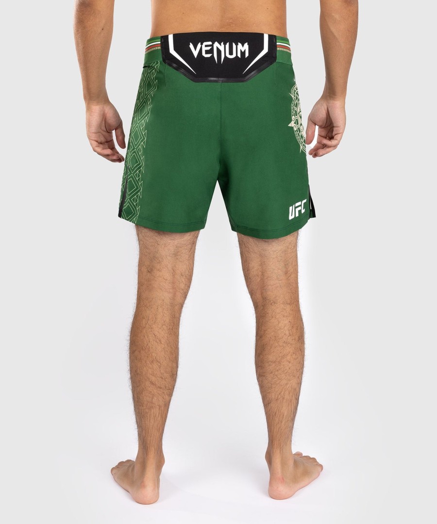 short de luta masculino noche ufc by venum authentic fight night - corte curto - verde