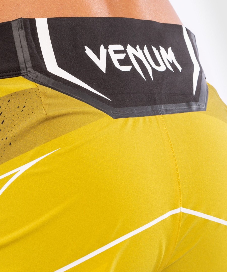 shorts ufc venum authentic fight night feminino - corte curto - amarelo