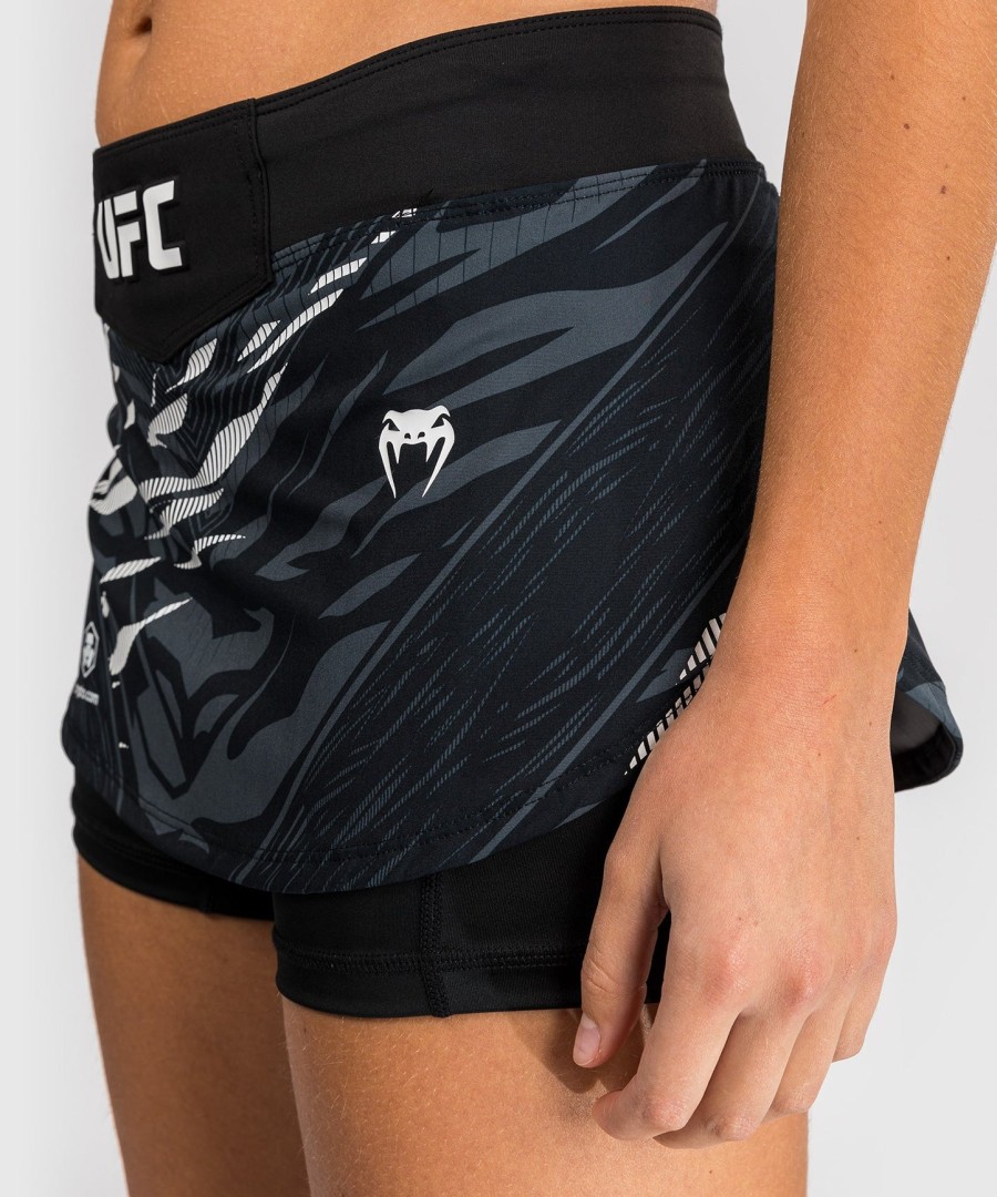 saia-calção feminina ufc fusion by venum authentic fight night - preta