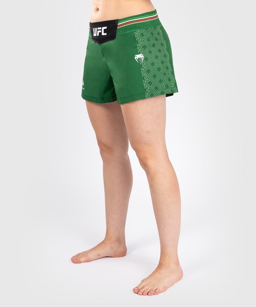 short de luta feminino noche ufc by venum authentic fight night - verde