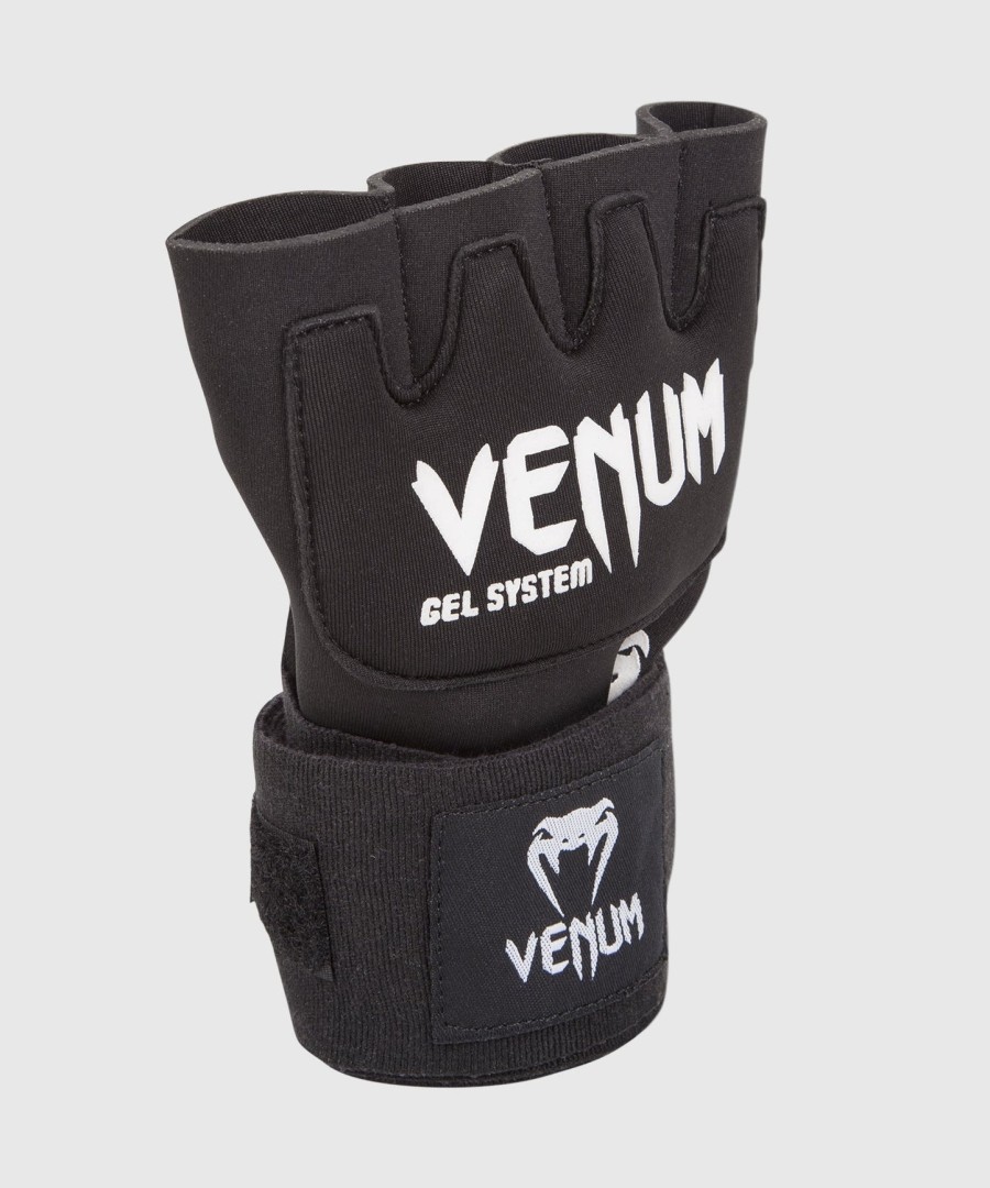 luvas de gel venum kontact tamanho único - pretas