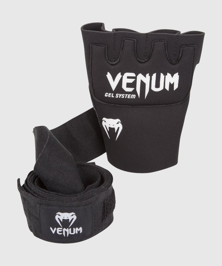 luvas de gel venum kontact tamanho único - pretas