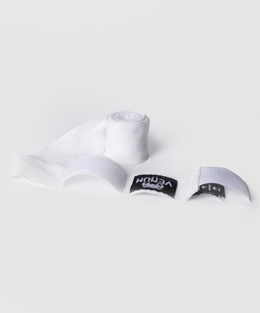 bandagens de mão venum kontact para boxe - brancas - 4m 157 pol.