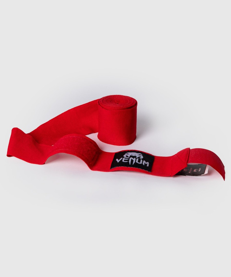 bandagens de mão venum kontact para boxe - vermelhas - 25 m 98 pol.