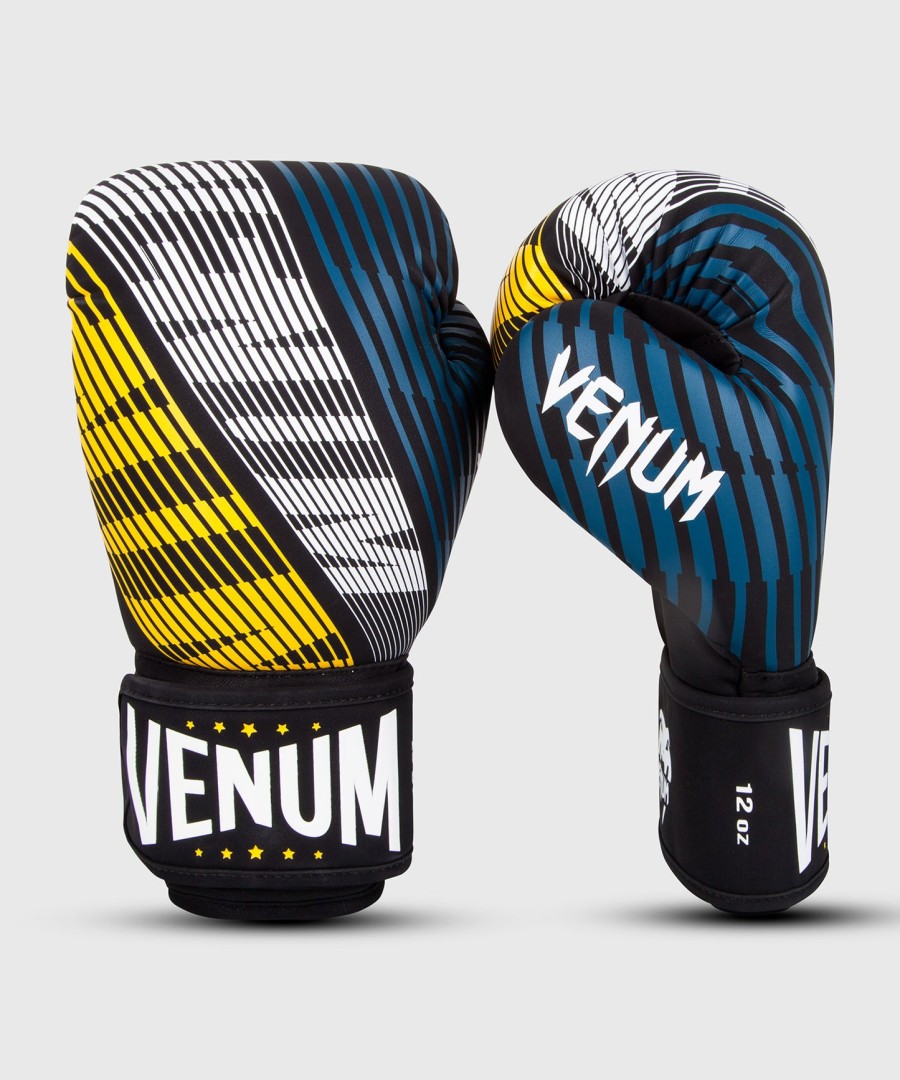 luvas de boxe venum plasma - pretoamarelo