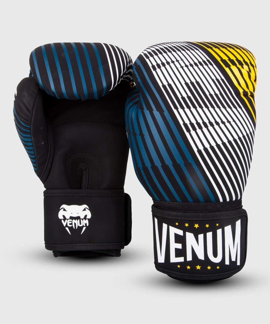 luvas de boxe venum plasma - pretoamarelo