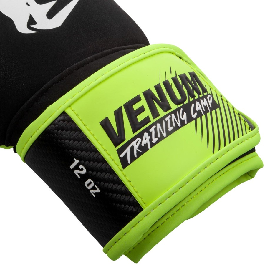 luvas de boxe venum training camp 2.0 - pretoamarelo neon