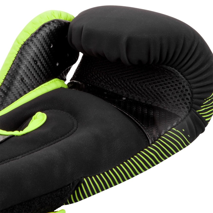 luvas de boxe venum training camp 2.0 - pretoamarelo neon