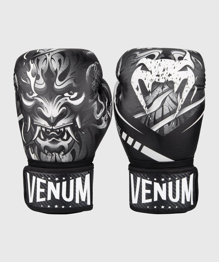 luvas de boxe venum devil - brancopreto