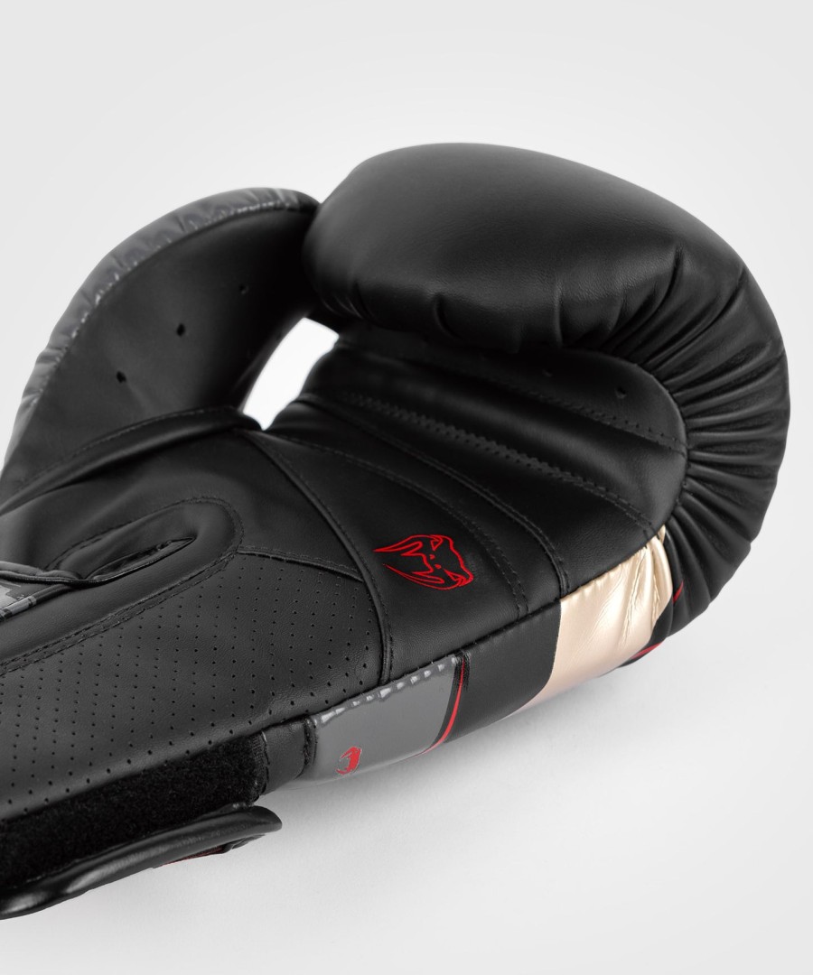 luvas de boxe venum elite evo - pretodouradovermelho