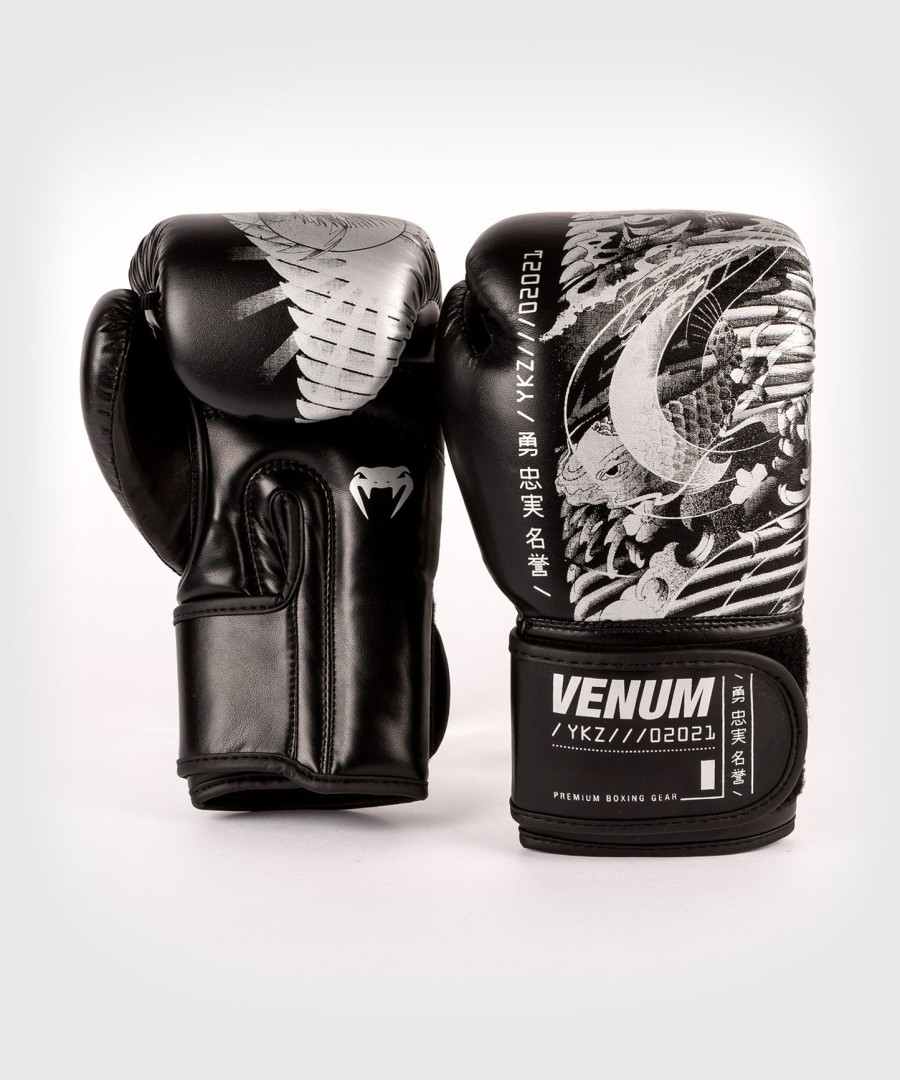 luvas de boxe venum ykz21 - para crianças - pretobranco