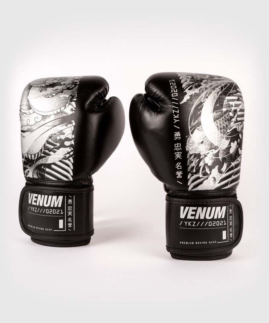 luvas de boxe venum ykz21 - para crianças - pretobranco