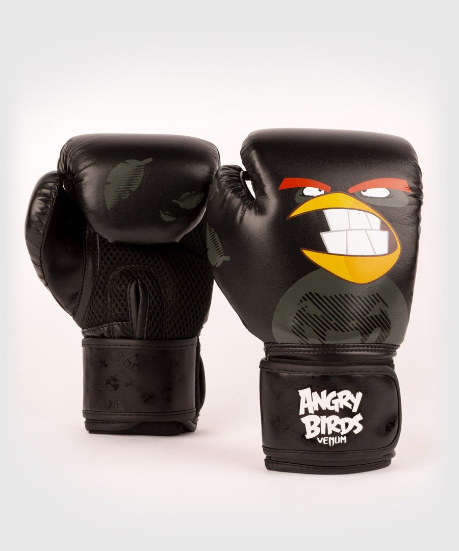 luvas de boxe venum angry birds - para crianças - pretas
