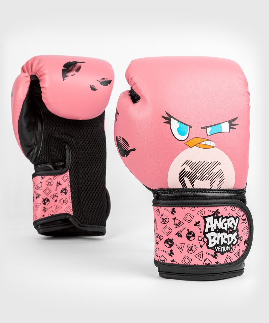 luvas de boxe venum angry birds - para crianças - rosa
