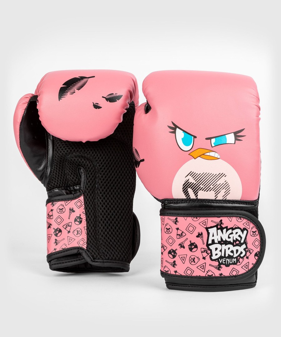 luvas de boxe venum angry birds - para crianças - rosa