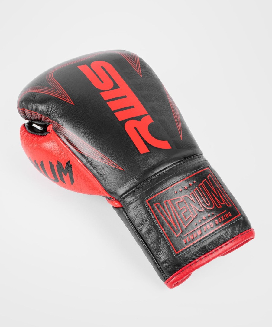 luvas de boxe oficiais rws x venum com cadarços - pretas