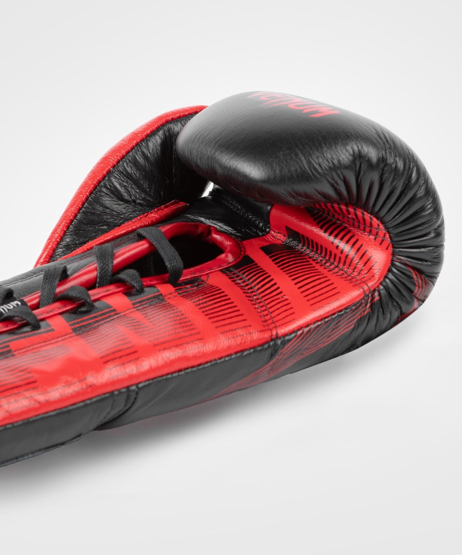 luvas de boxe oficiais rws x venum com cadarços - pretas